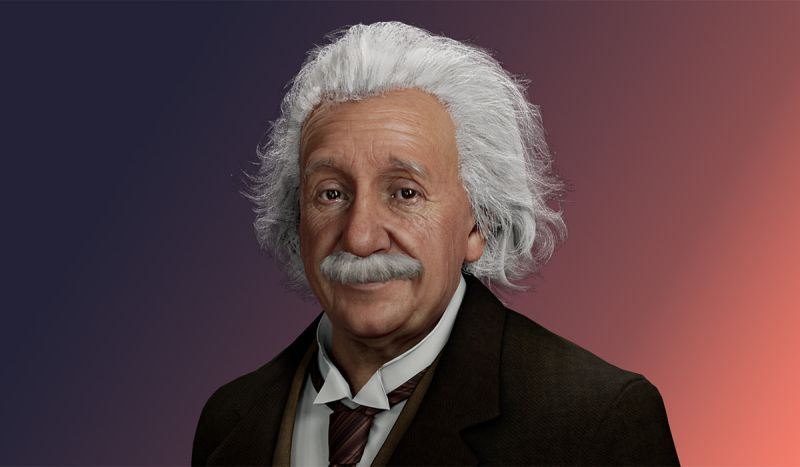 Conversational AI version of Albert Einstein; Q&A learning tool.